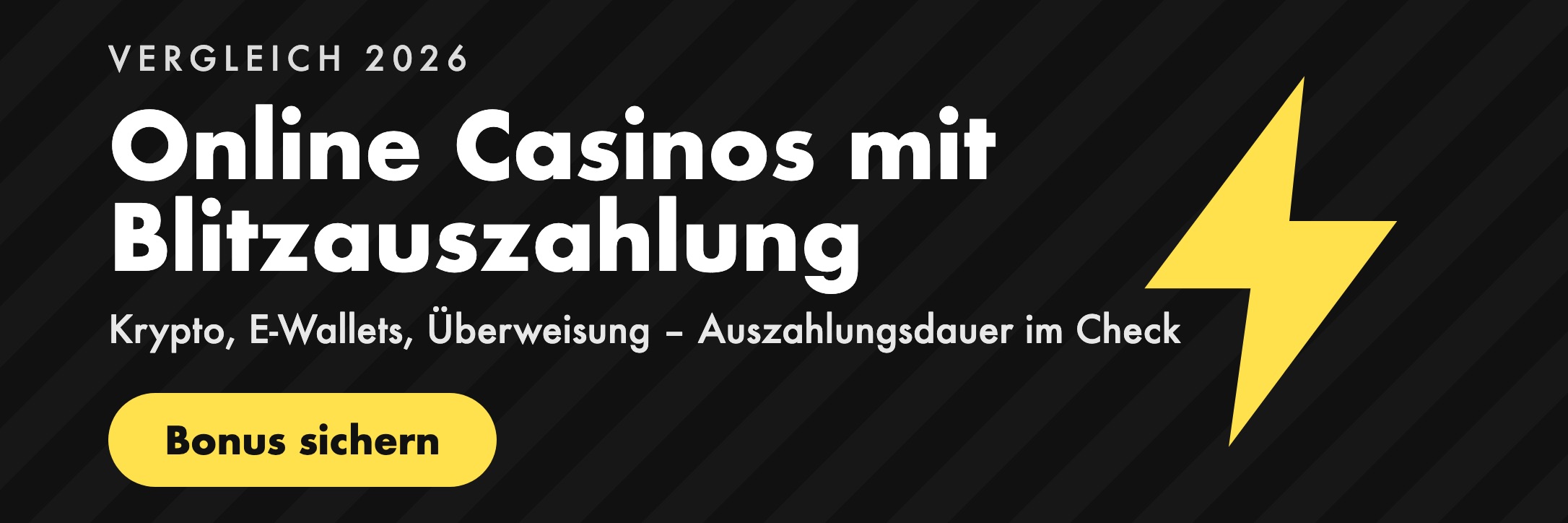 Online Casino mit Blitzauszahlung 2026